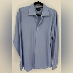 Tommy Hilfiger Men's Long Sleeve Gingham Button Down Fitted Shirt